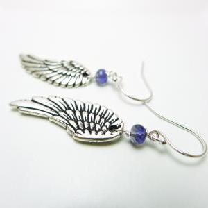 Angel Wing Charm Earrings