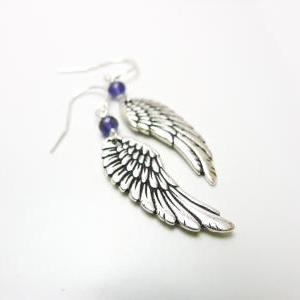 Angel Wing Charm Earrings